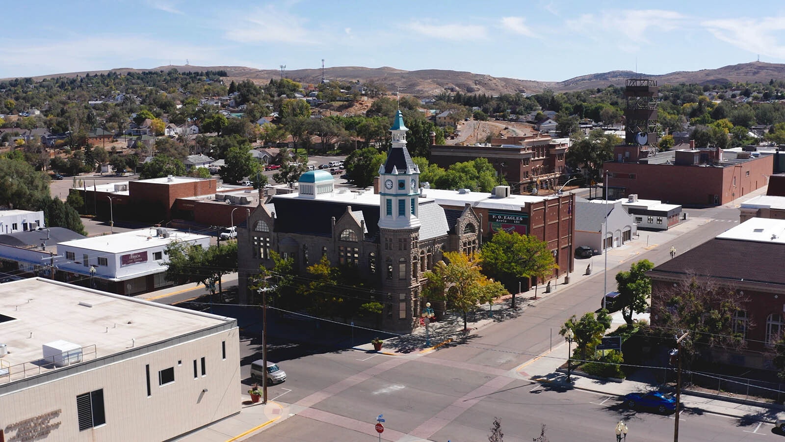 The Rock Springs Historical Museum, formerly city hall, is located on B Street downtown. The buildings structure was damaged in 1988 during a subsidence event, where an abandoned coal mine collapsed directly outside.