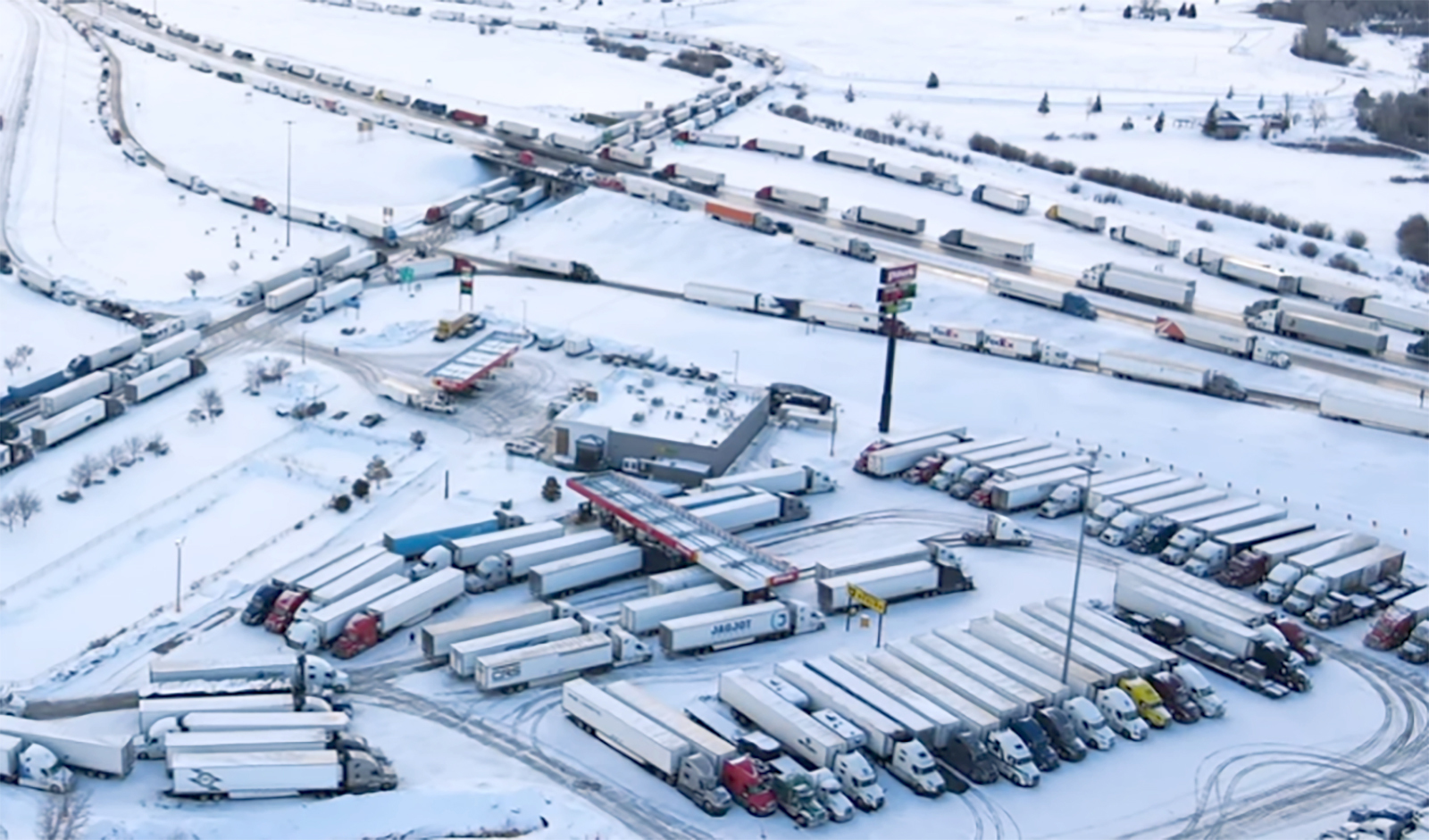 Rock Springs trucks backed up 12 13 23