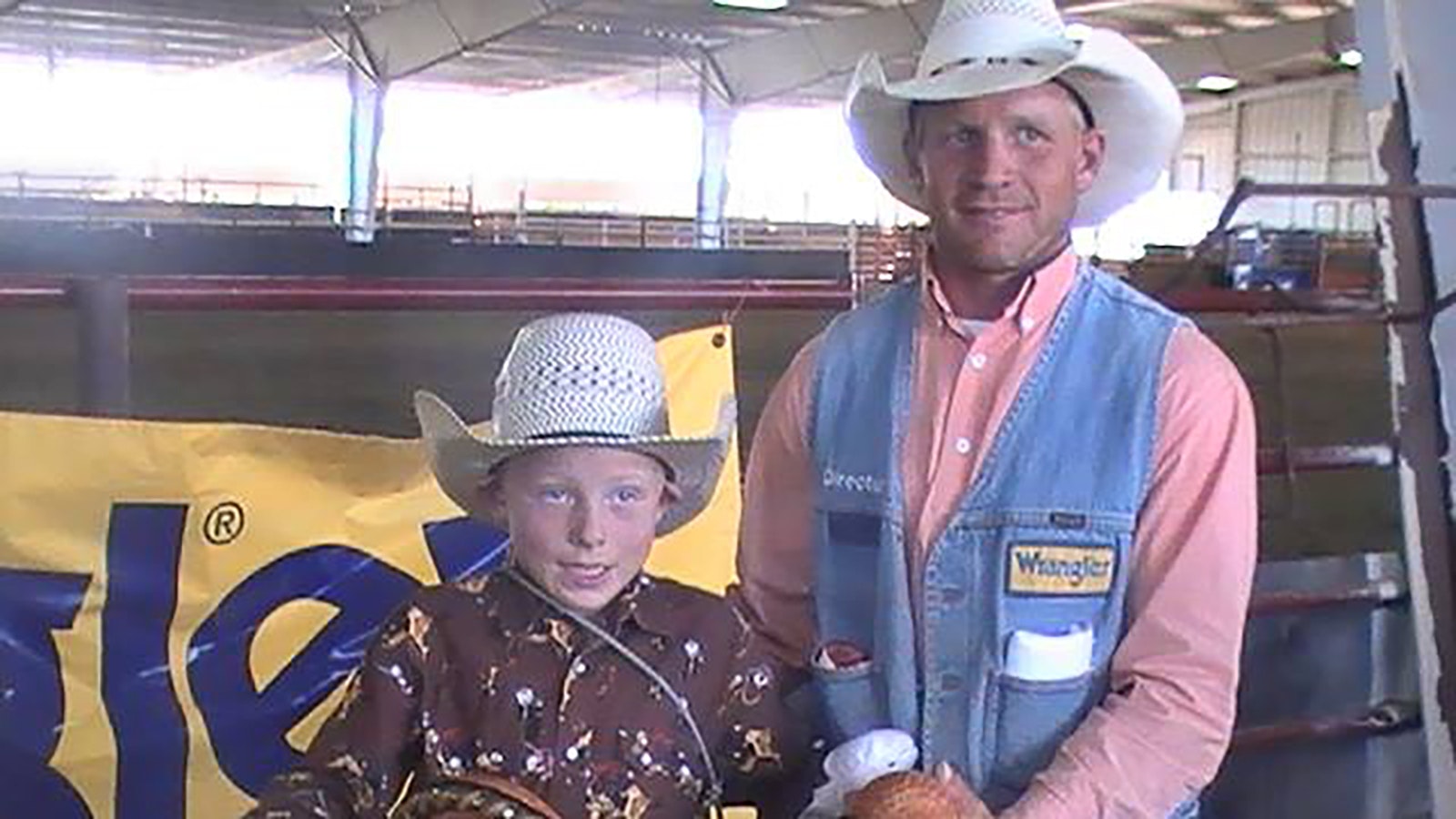 Will Farrell was able to hand Roedy his first all-around saddle he won in 2014. Roedy competed in steer riding, team roping, breakaway roping and goat tying at the Wyoming Junior Rodeo Association rodeo.