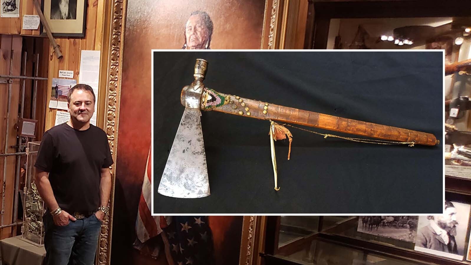 The 1865 tomahawk linked to the death of Caspar Collins outside the city later named for him was found in Arizona. Bob Coronato and a partner bought it and brought it back to Wyoming, but efforts to sell and preserve it in a Wyoming public collection ultimately failed.