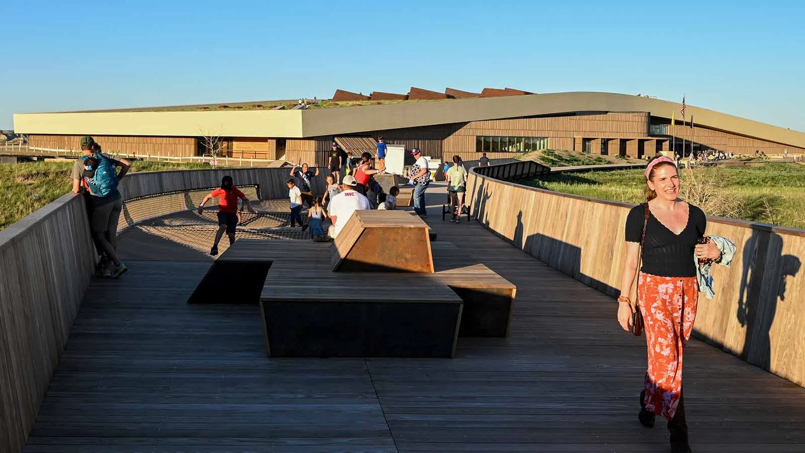 The new Theodore Roosevelt National Library in North Dakota offers a winding and interactive high-tech journey through the extraordinary life of America's 26th president. The building fits seamlessly into the prairie landscape that lured Roosevelt West.