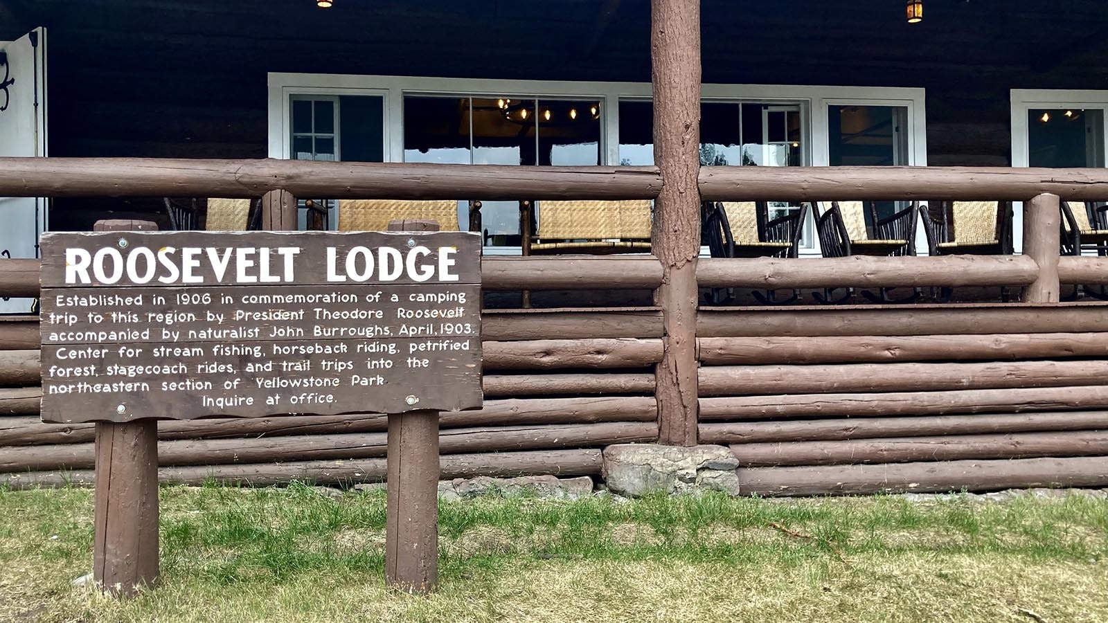 The Roosevelt Lodge in Yellowstone National Park.