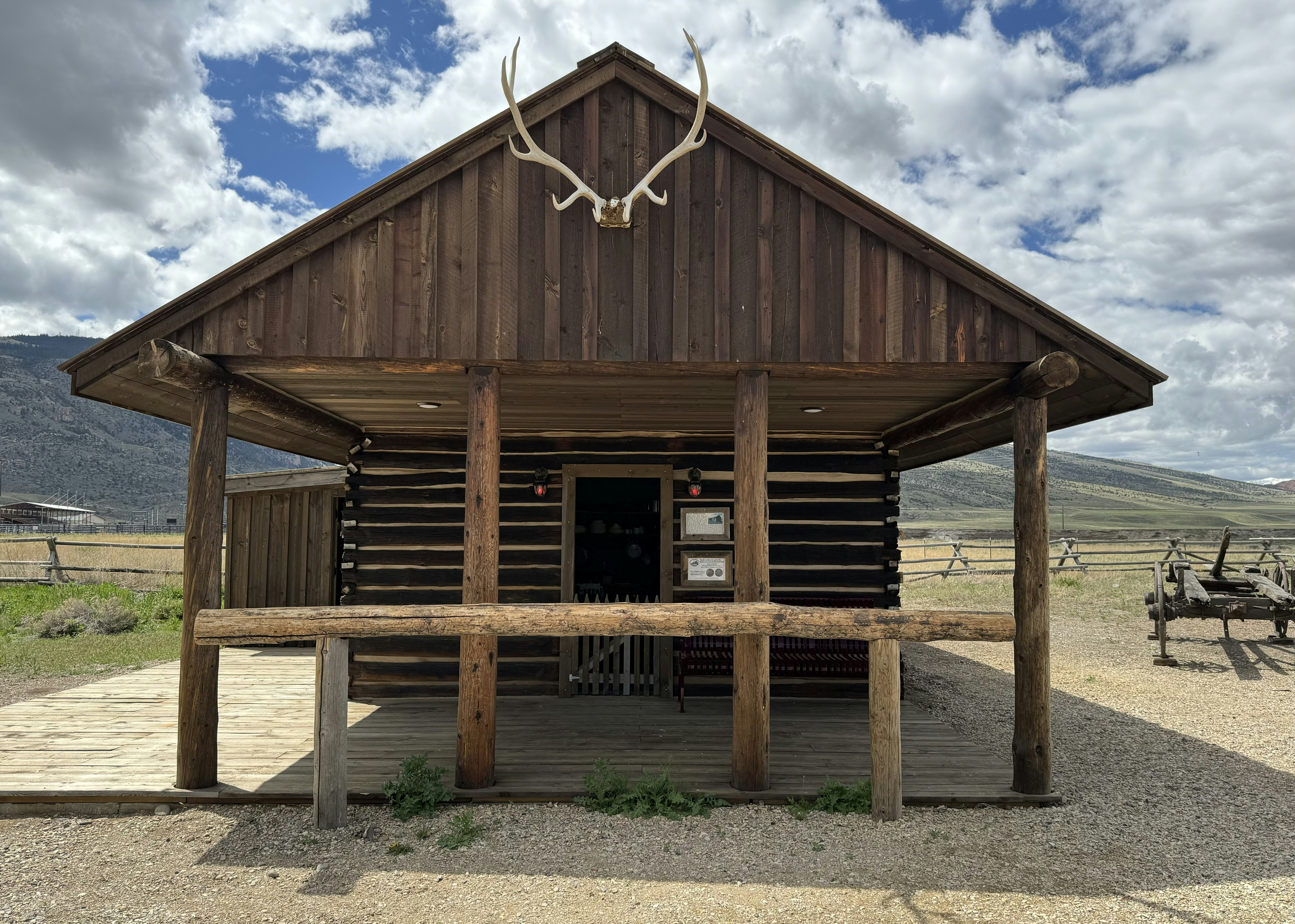 The front entrance of Rose Williams' Roadhouse and Brothel at Old Trail Town in Cody. The brothel originally stood in Arland, 8 miles northwest of Meeteetse, catering to anyone riding along the Meeteetse Creek freight line.