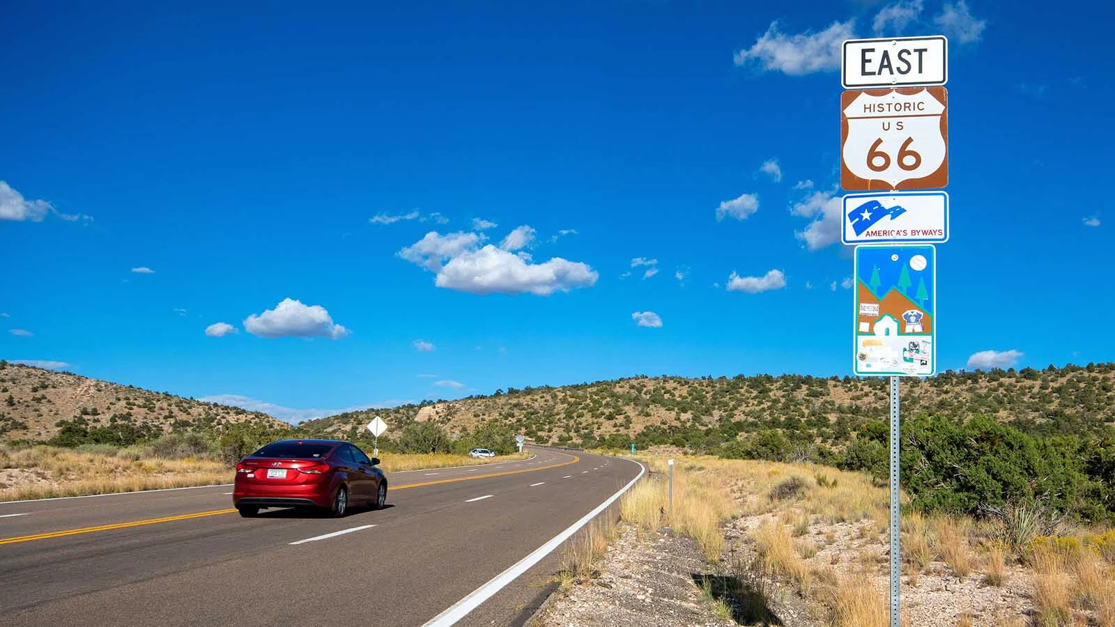 Route 66 as it runs through Arizona.