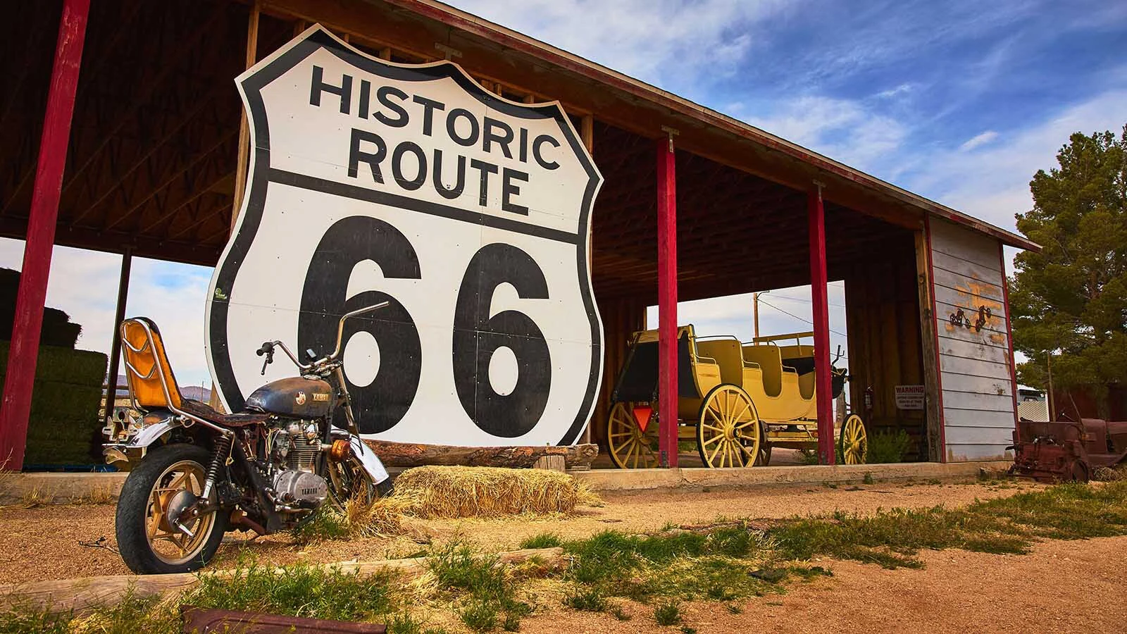 Route 66 as it runs through Arizona.