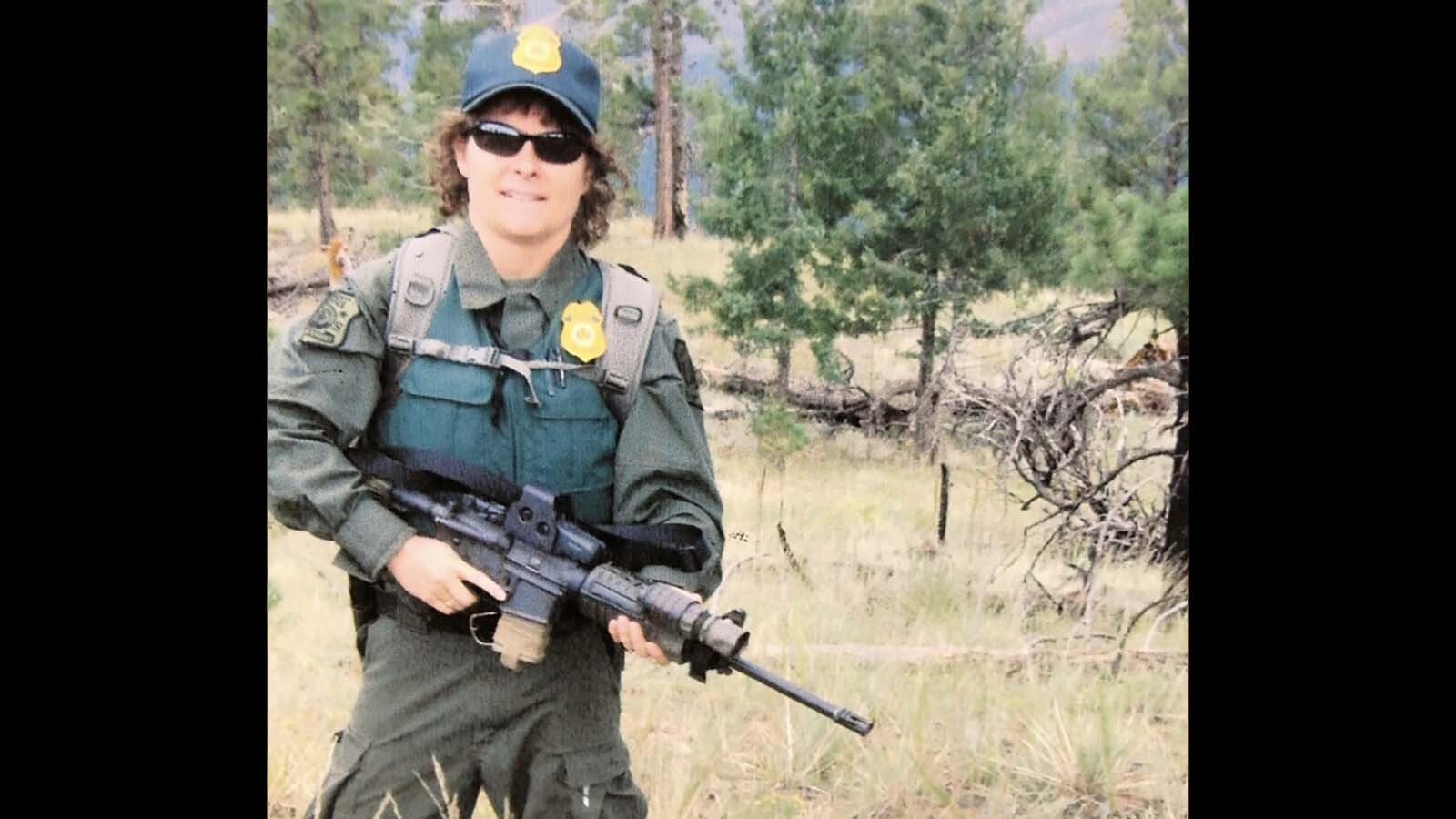After leaving Yellowstone, Nancy Martinz went on to work at Mt. Rushmore and later become a patrol captain for the U.S. Forest Service in the Black Hills region. 