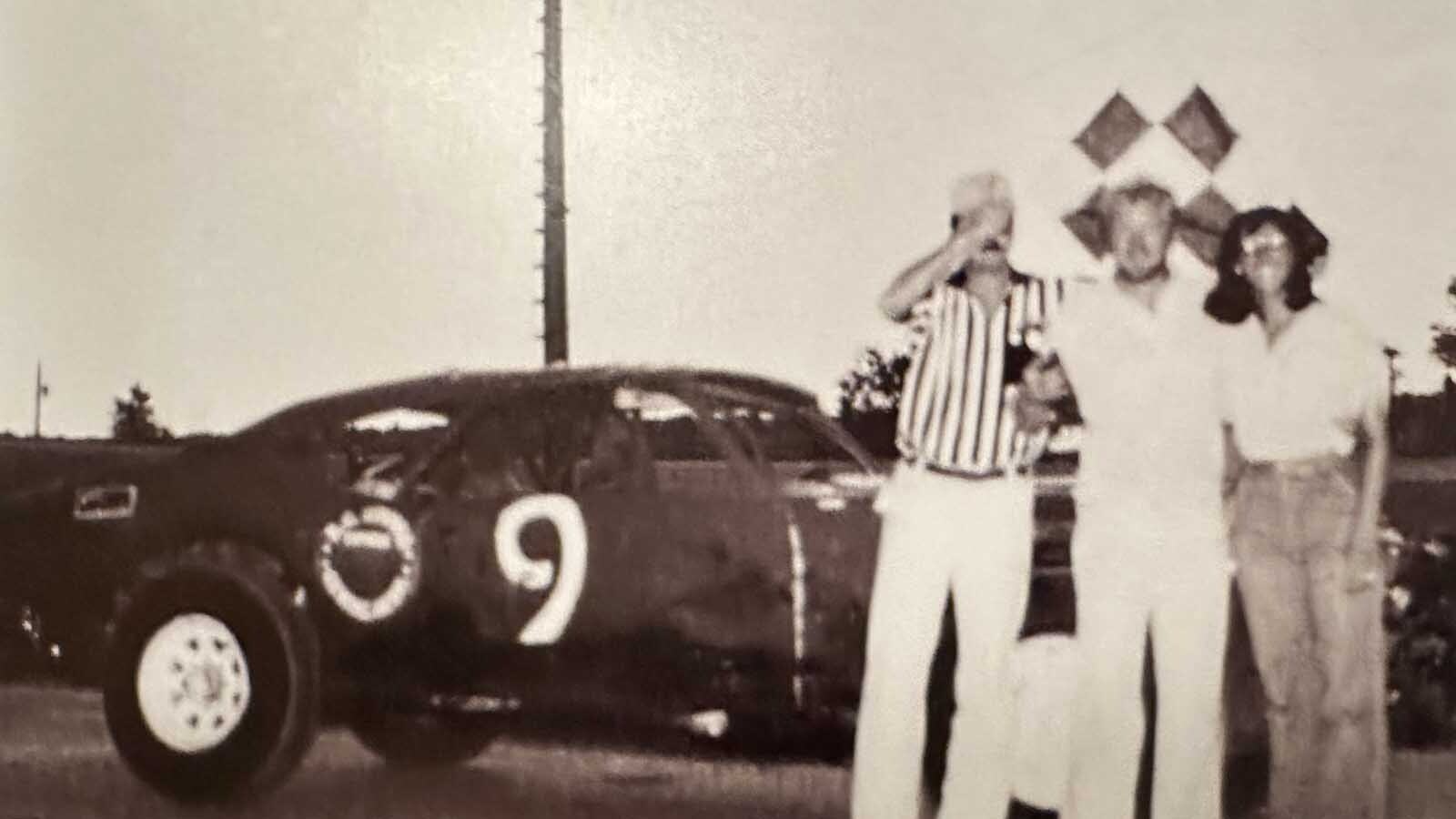 Butch honed his highway speeding skills at the track.