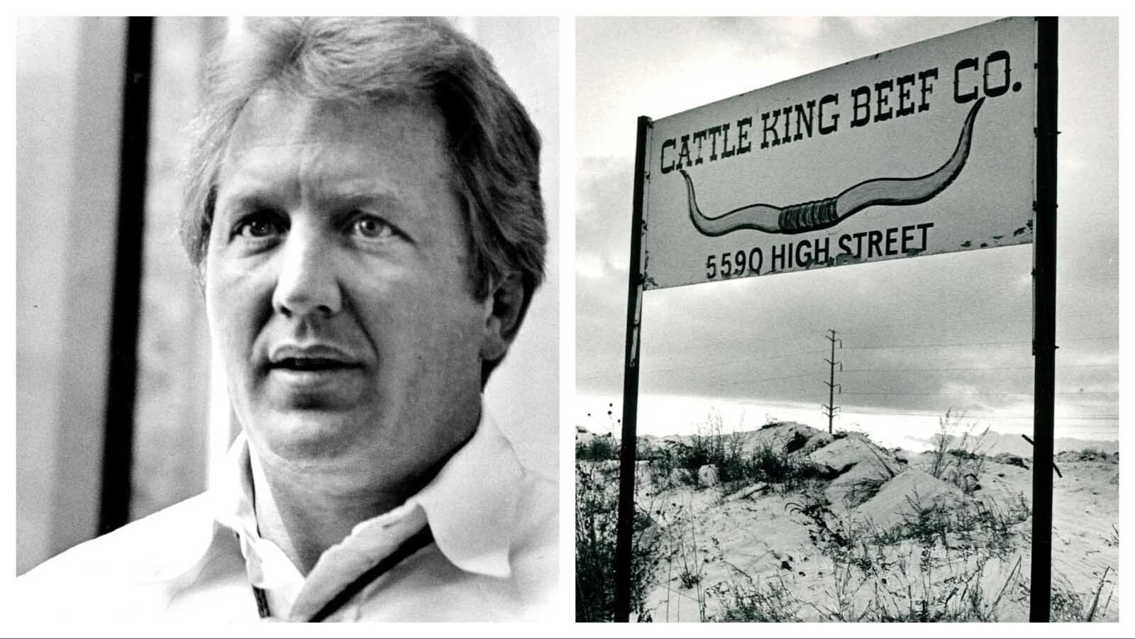 Rudy "Butch" Stanko in 1984 during the Cattle King meats trial in Denver.