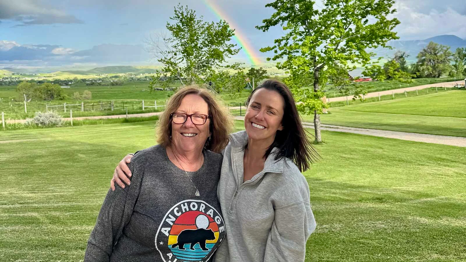 Kate Gladdin enjoyed a final night under a rainbow with her mother, Julie Fitzsimons, a few days before her death. 