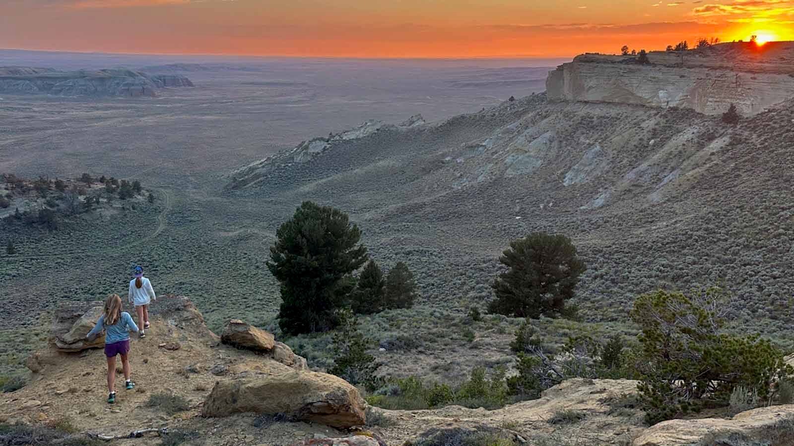 A spectacular view of the Northern Red Desert awaits runners during the 2024 Run the Red Desert trail run.