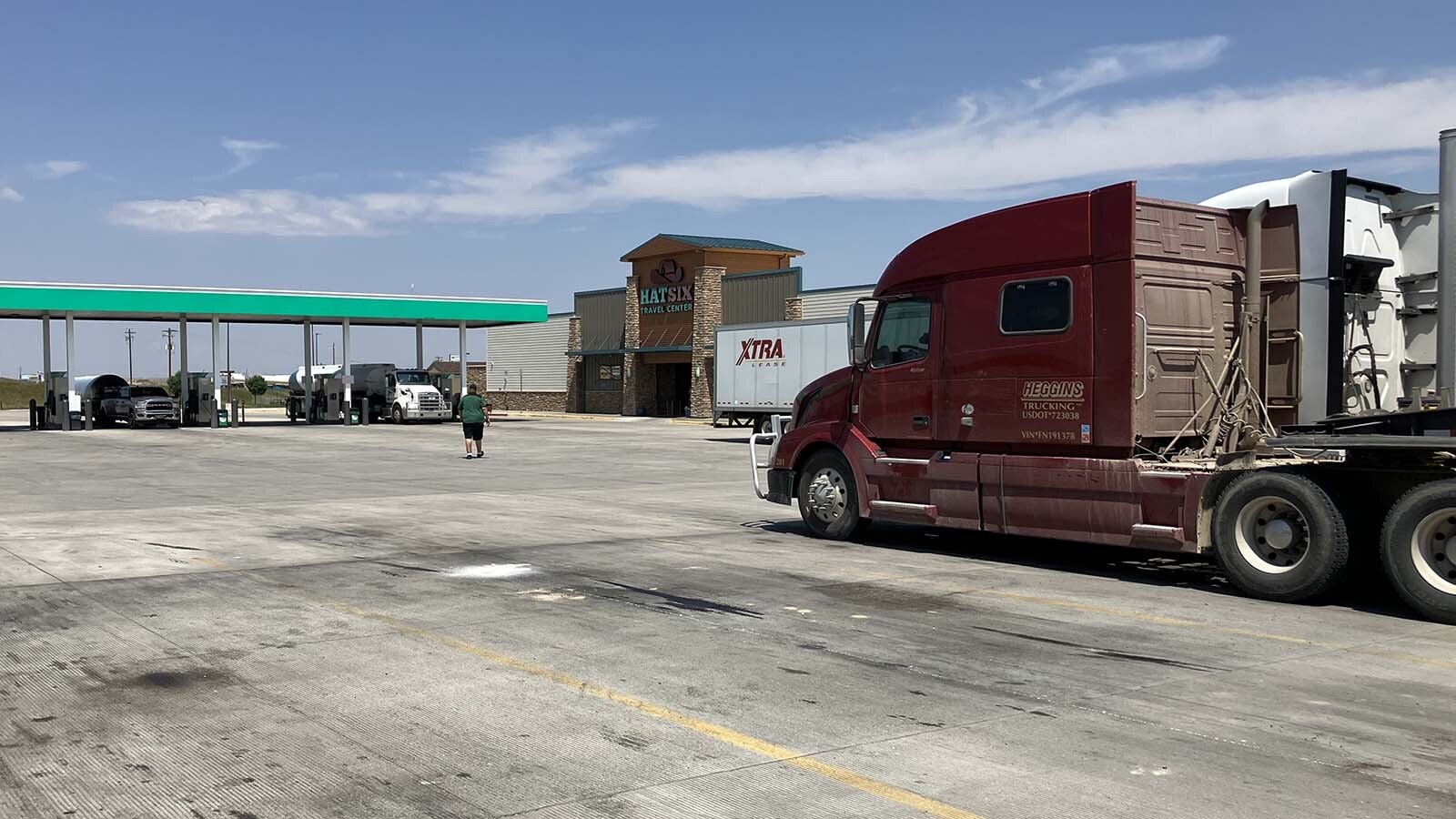 The Hat 6 Travel Center in Casper had several truck drivers pausing for fuel or a break at lunchtime Friday. Several said they were just starting trucking and had not seen runaway ramps or the vehicle arrestor systems.