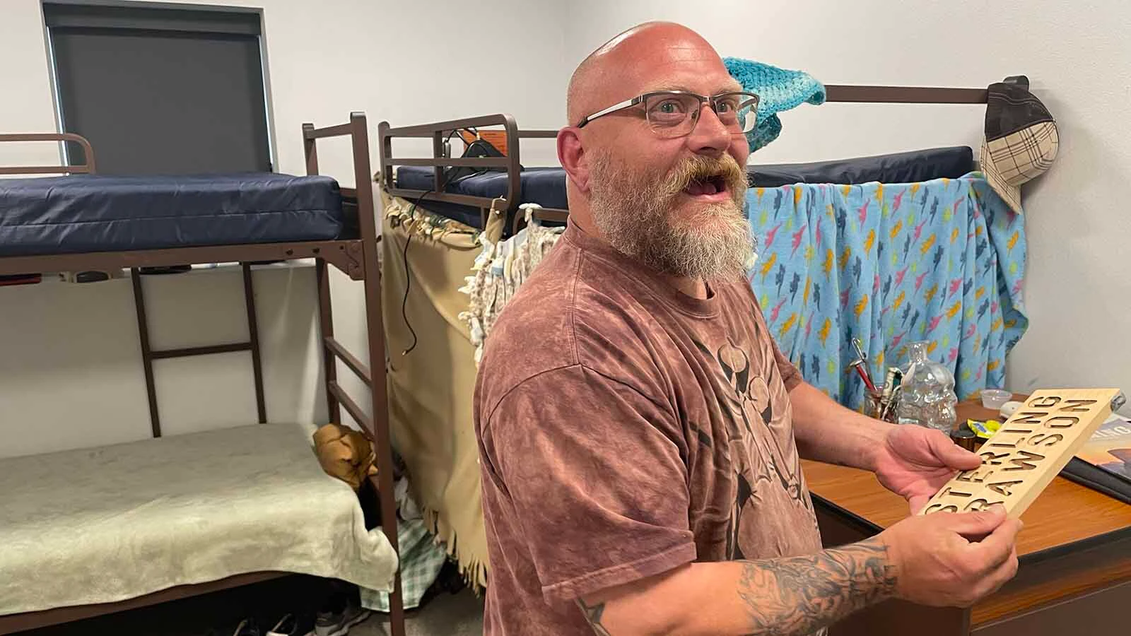 Rusty Rawson talks about how he and his 14-year-old son Sterling are saving each other, and have changed their lives over the past 18 months at the Casper Rescue Mission.