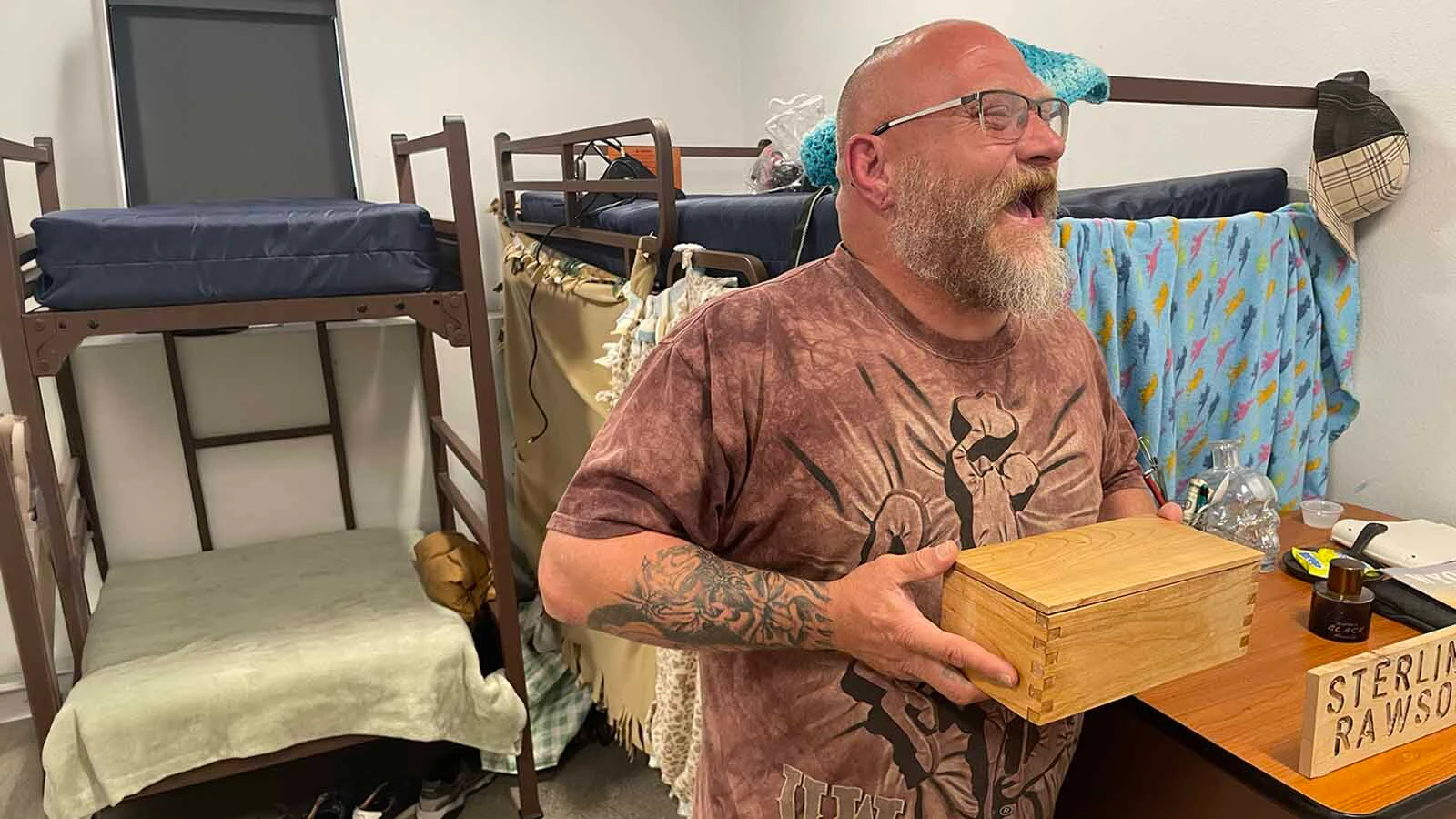 Rusty Rawson talks about how he and his 14-year-old son Sterling are saving each other, and have changed their lives over the past 18 months at the Casper Rescue Mission.