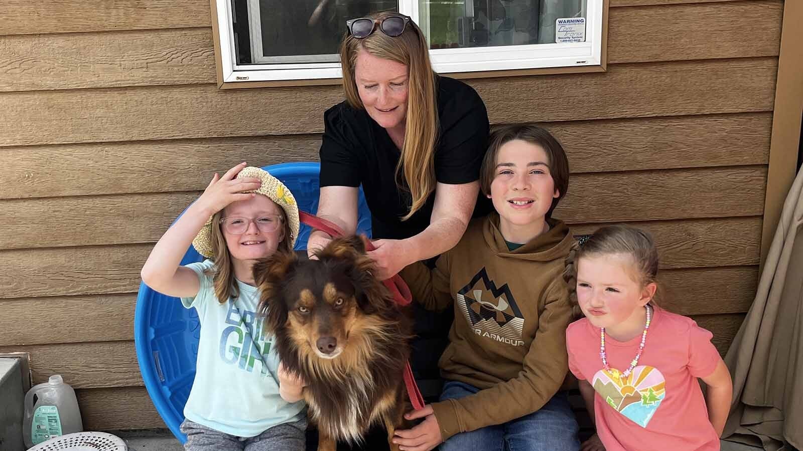 A Lander area foster family kept Rusty for a few weeks as he awaited news of the ability to return to his owner.