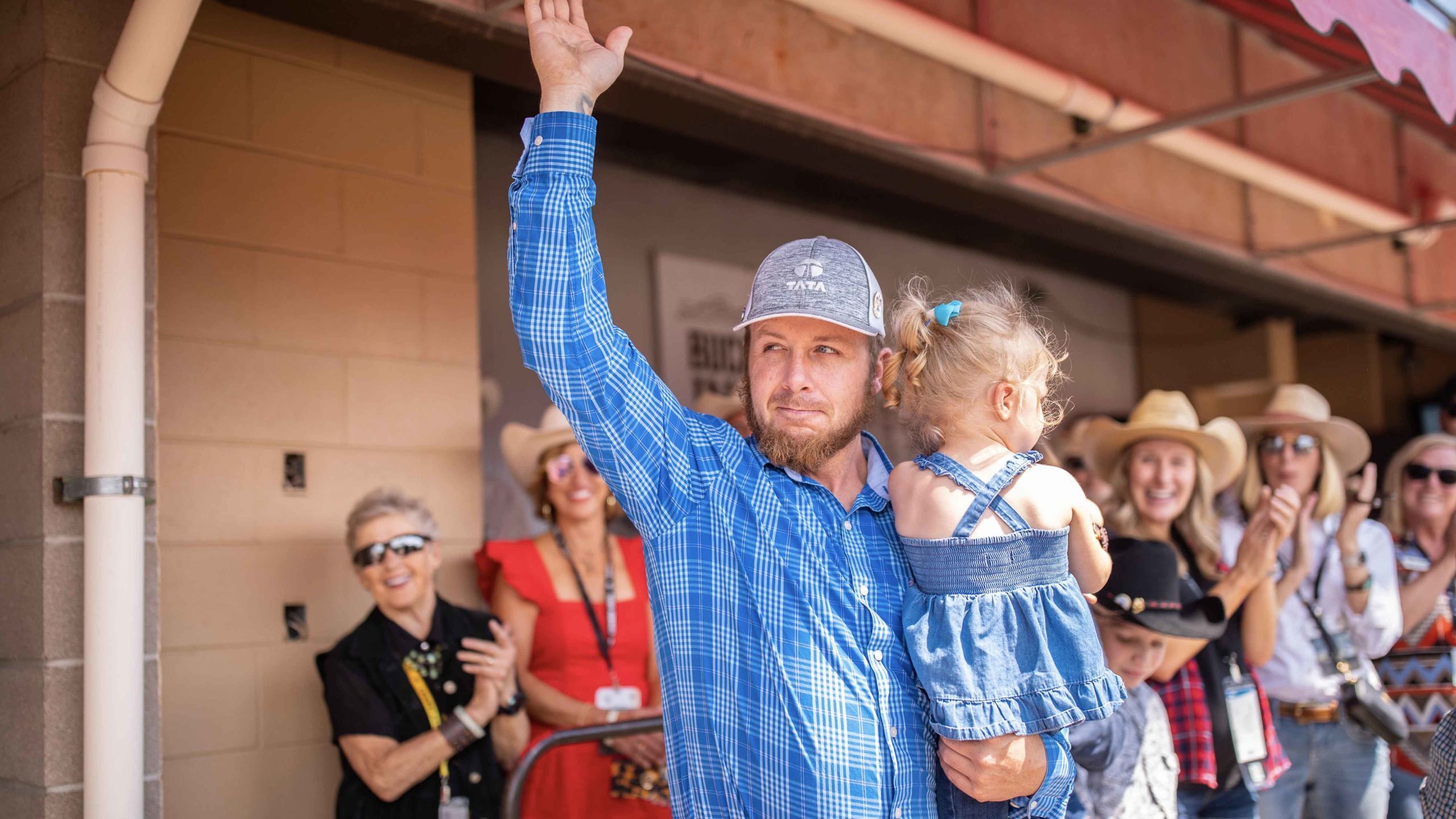 Ryan Pasborg of Sweetwater County was honored as a Wyoming hero during the 2023 Cheyenne Frontier Days Rodeo.