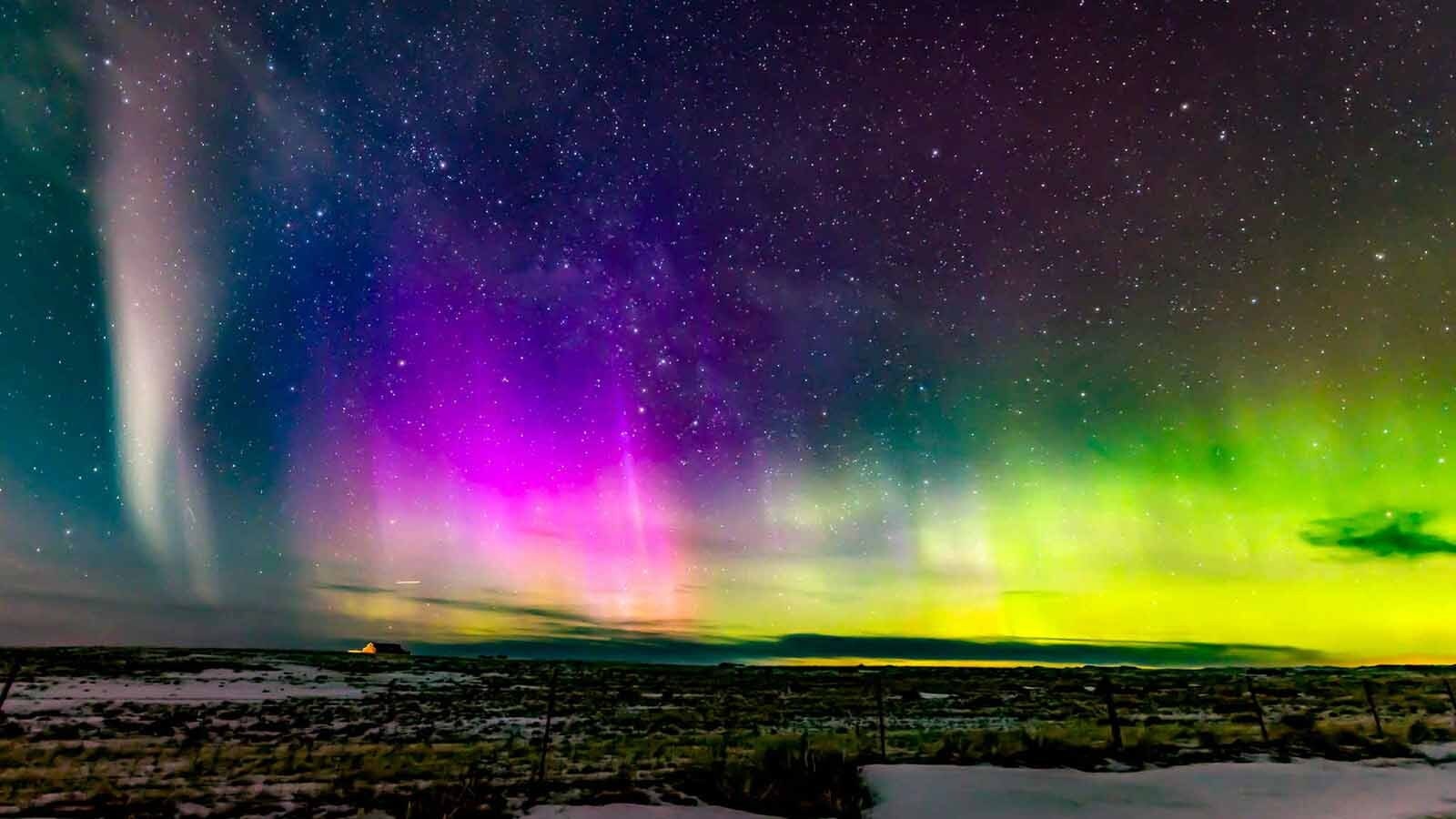 A STEVE streaking over Ormsby on March 23, 2023. STEVE is a "backronym" for Strong Thermal Emission Velocity Enhancement, as the incredible phenomenon was informally called "Steve" until an astronomer assigned a formal description that made an acronym of the informal name.