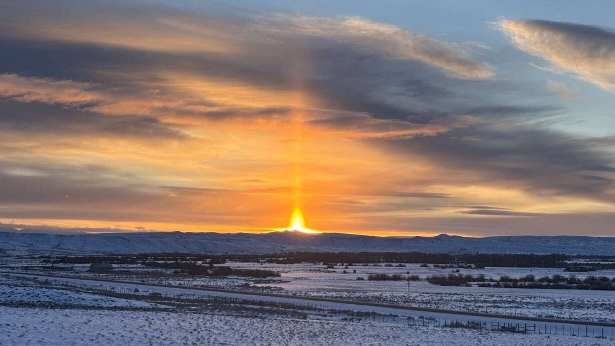 "While having my morning coffee, I was thinking about the recent loss of a dear friend and a personal family issue. I asked God to give me a sign that she was with him and that he would watch over my family member. This sunrise began. I saw the cross first thing in the sunrise and believe he answered me." 