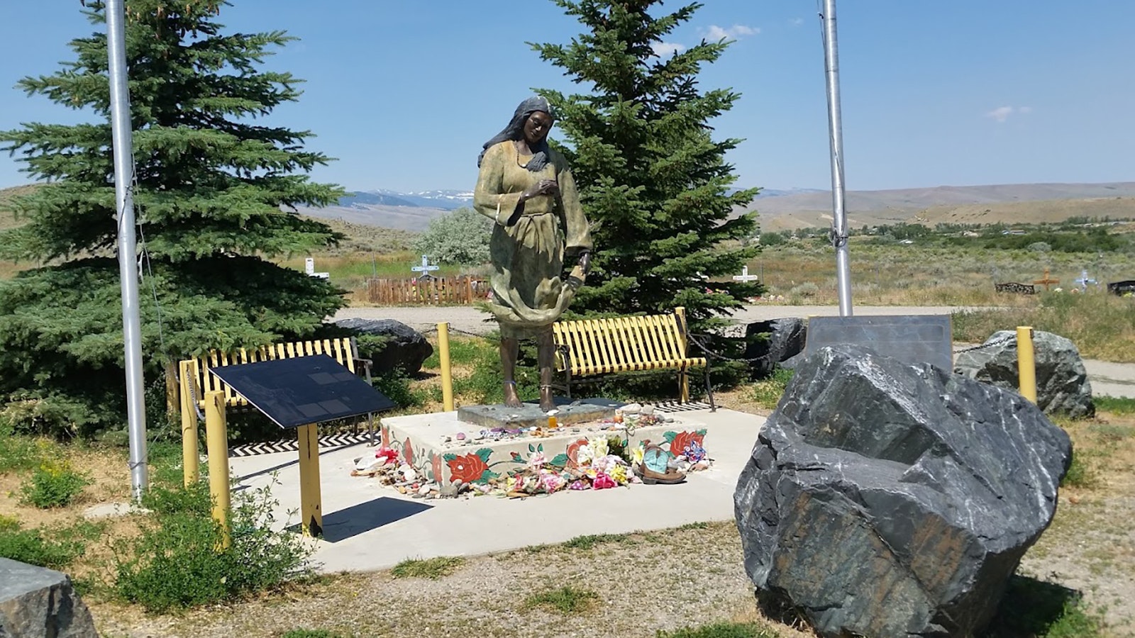 At the Sacajawea Cemetery at Fort Washakie, Wyoming.