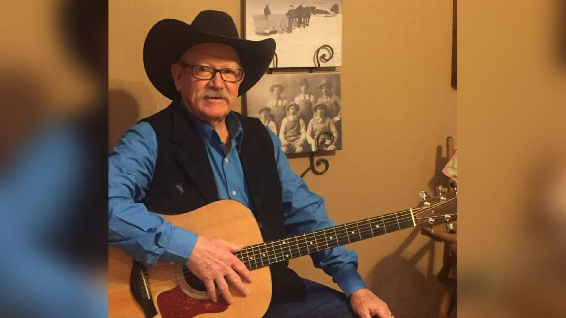 When he's not rancher or working with leather, Matt Avery likes to perform country western music.