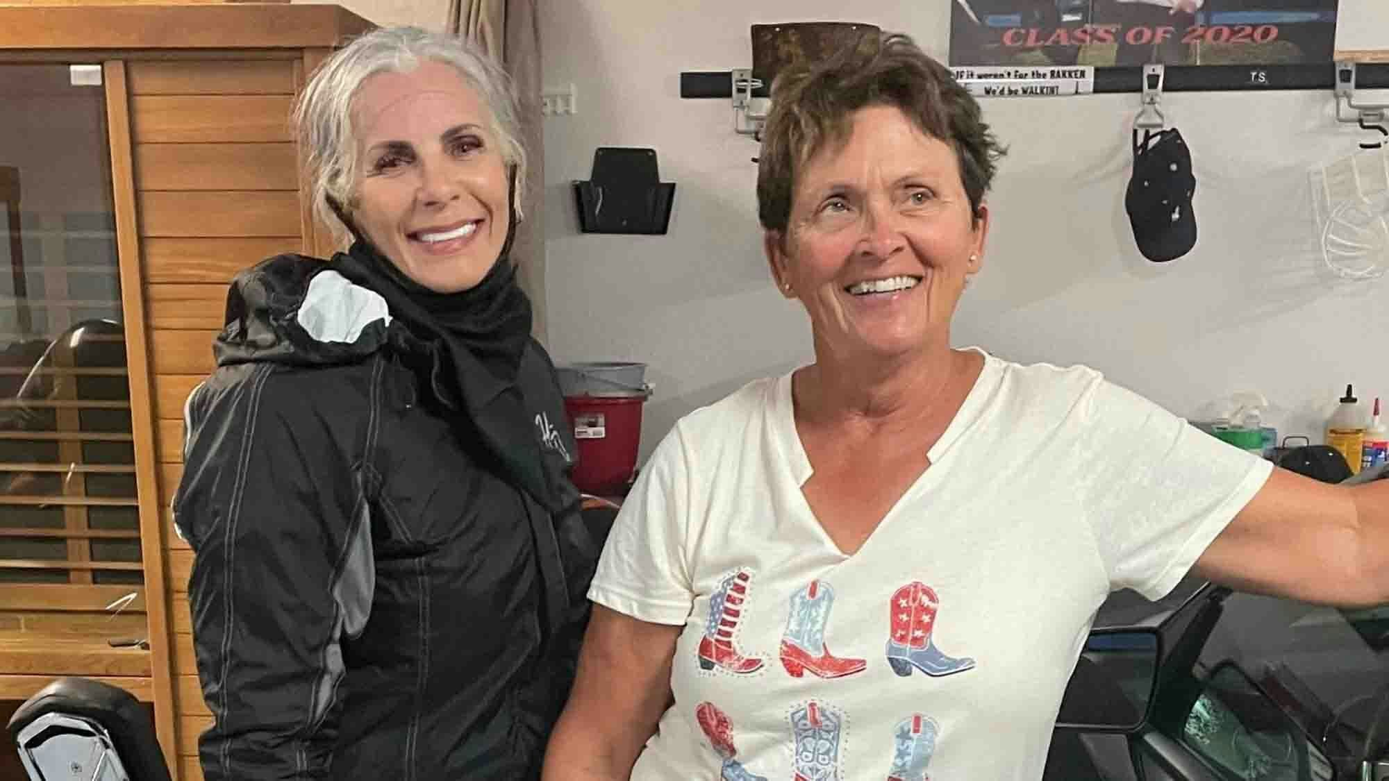 Sandy Randall (left), Becky Cooper (right)