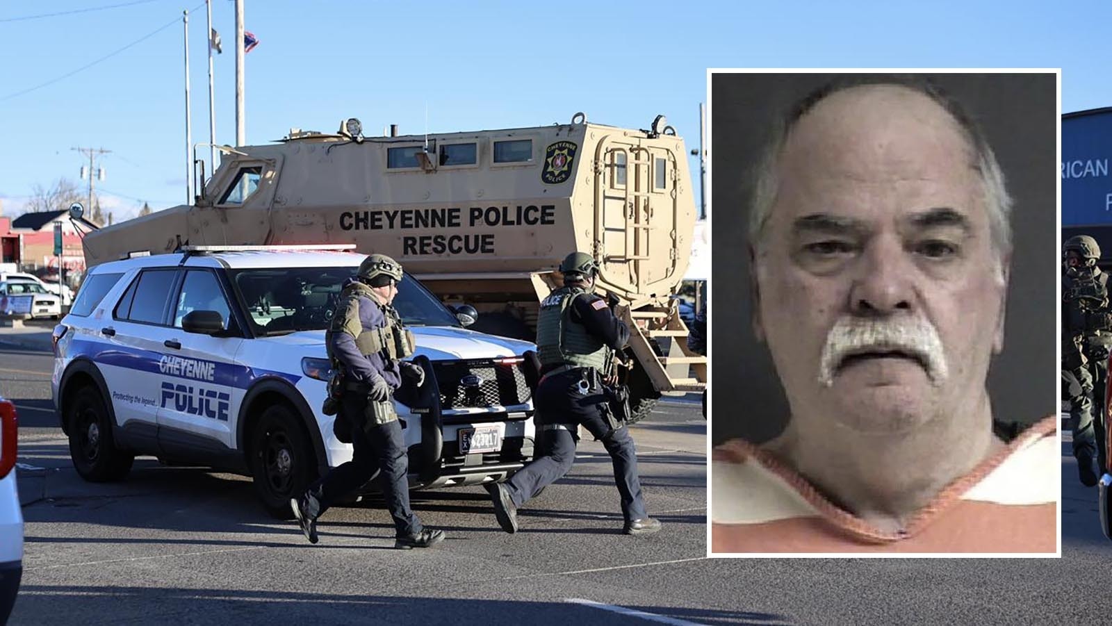 Cheyenne police and the joint Cheyenne Police Department/Laramie County Sheriff's Office SWAT team responded to a standoff at the Bighorn Motel on Friday, Jan. 9, 2026. Harold Wayne Sarvis was eventually arrested, charged with attempted second-degree murder.