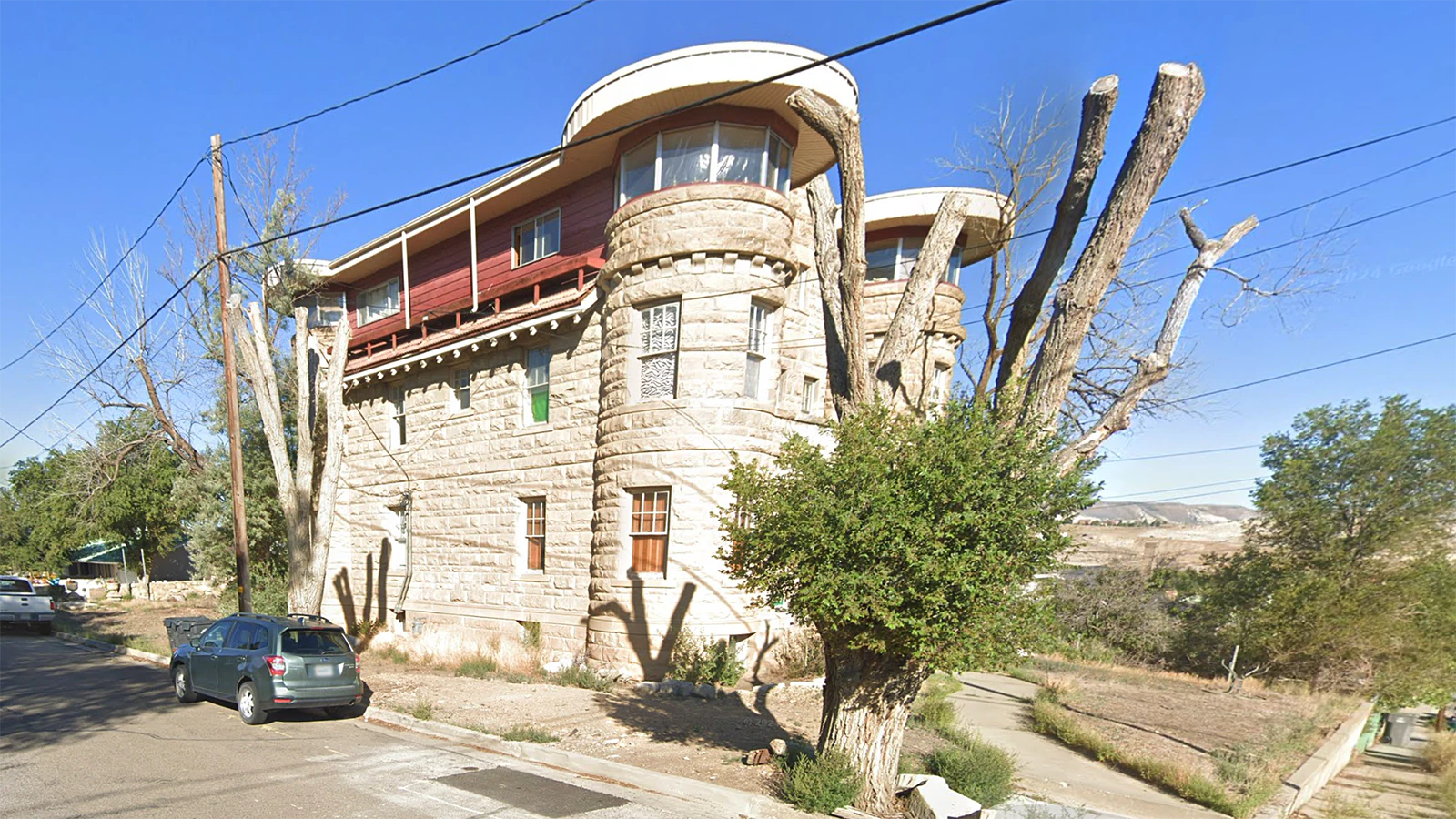 About 112 years after it was completed in 1914, the Schlater Castle still looms over Rock Springs from atop a hill in a now-residential area.