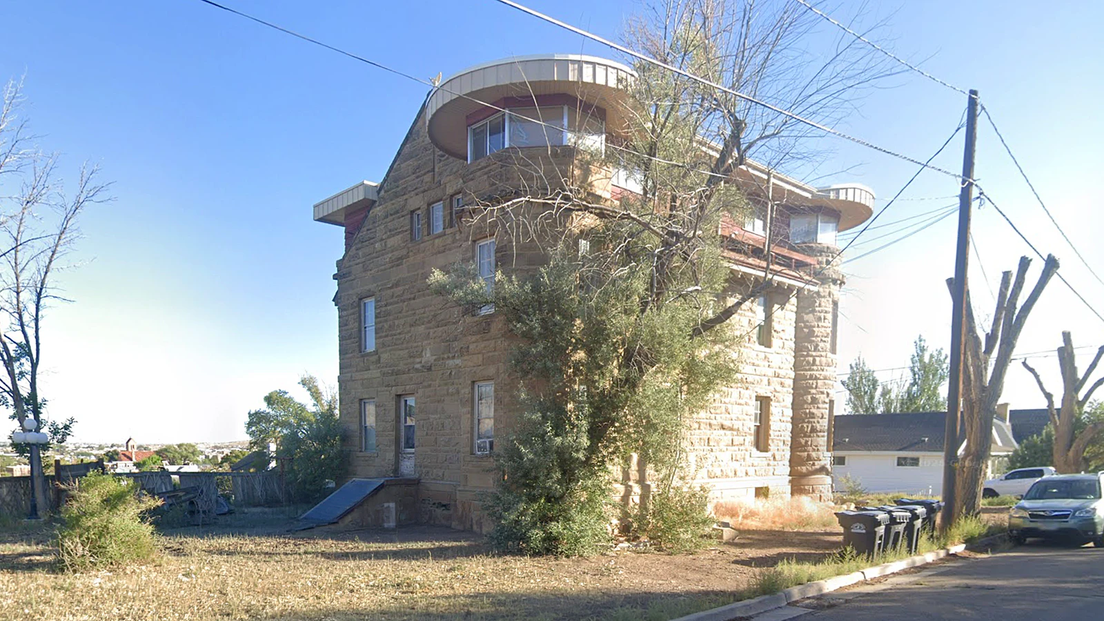 About 112 years after it was completed in 1914, the Schlater Castle still looms over Rock Springs from atop a hill in a now-residential area.