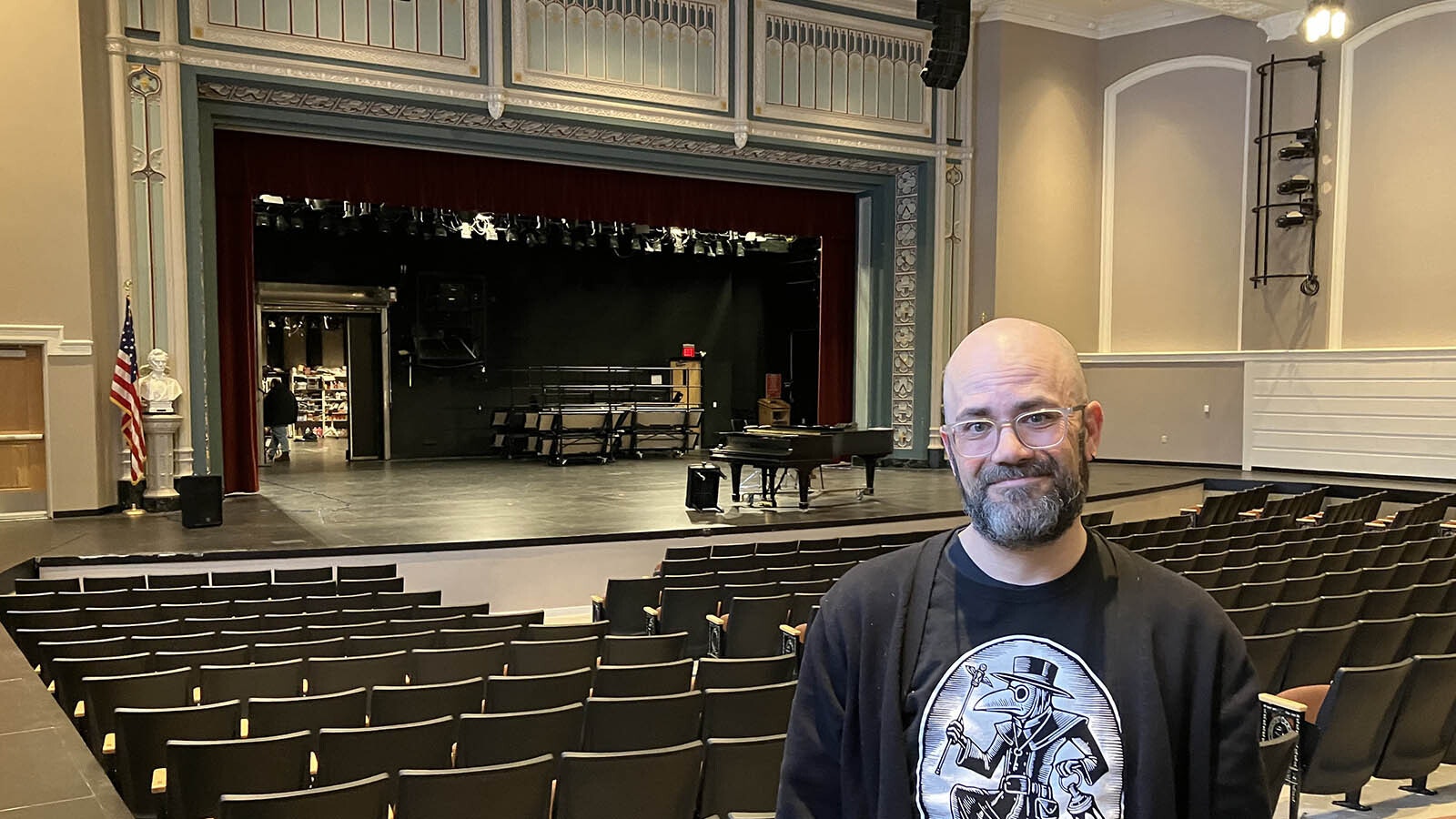 Natrona County High School drama instructor Zachary Schneider leads International Thespian Troupe No. 1 and carries on a tradition that began in 1929 with an NCHS teacher who helped form the society, which in its nearly 100 years has launched many Hollywood careers.