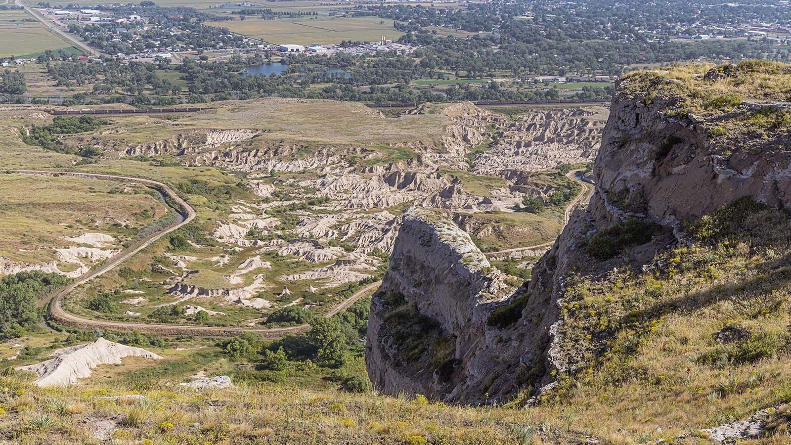 View from the North Overlook at Scotts Bluff National Monument.