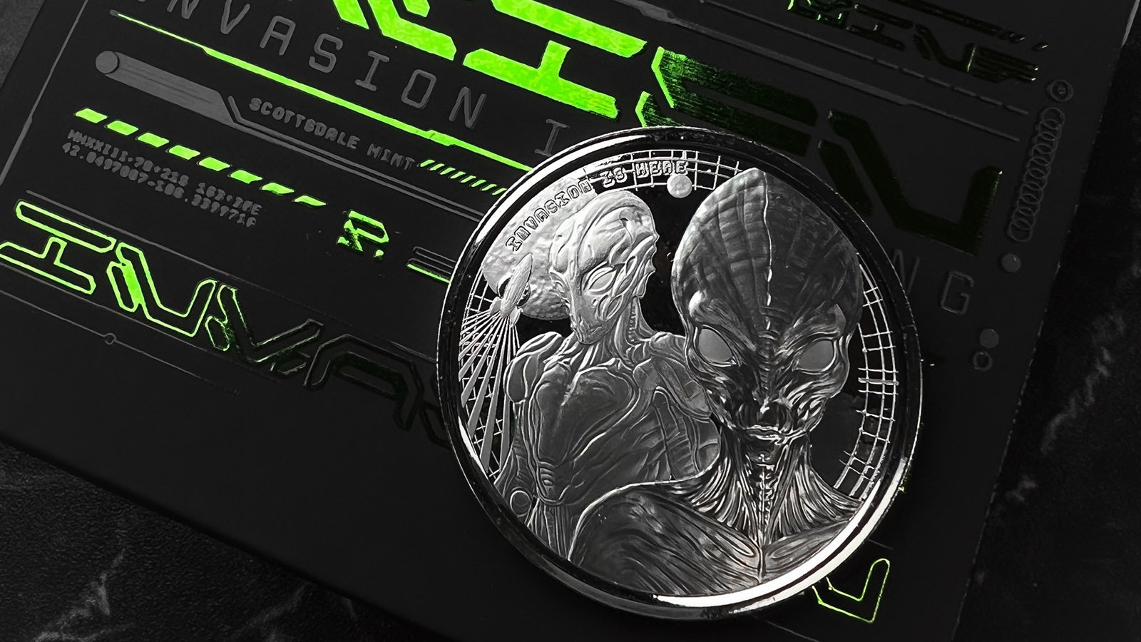 There's a commemorative coin for everything, even an alien invasion.