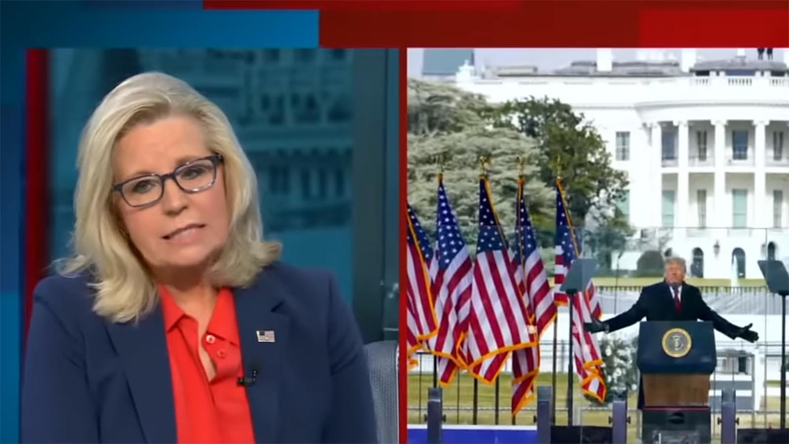 On ABC's "This Week" on Sunday, Liz Cheney said Donald Trump isn't a real conservative and is "deranged."