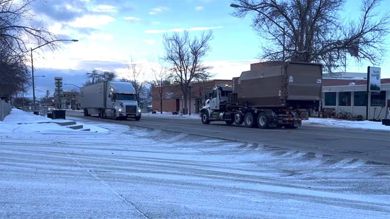 With the westbound lane of Interstate 80 through the Green River Tunnel closed, a lot of commercial truck traffic is moving through the small southwest Wyoming city.