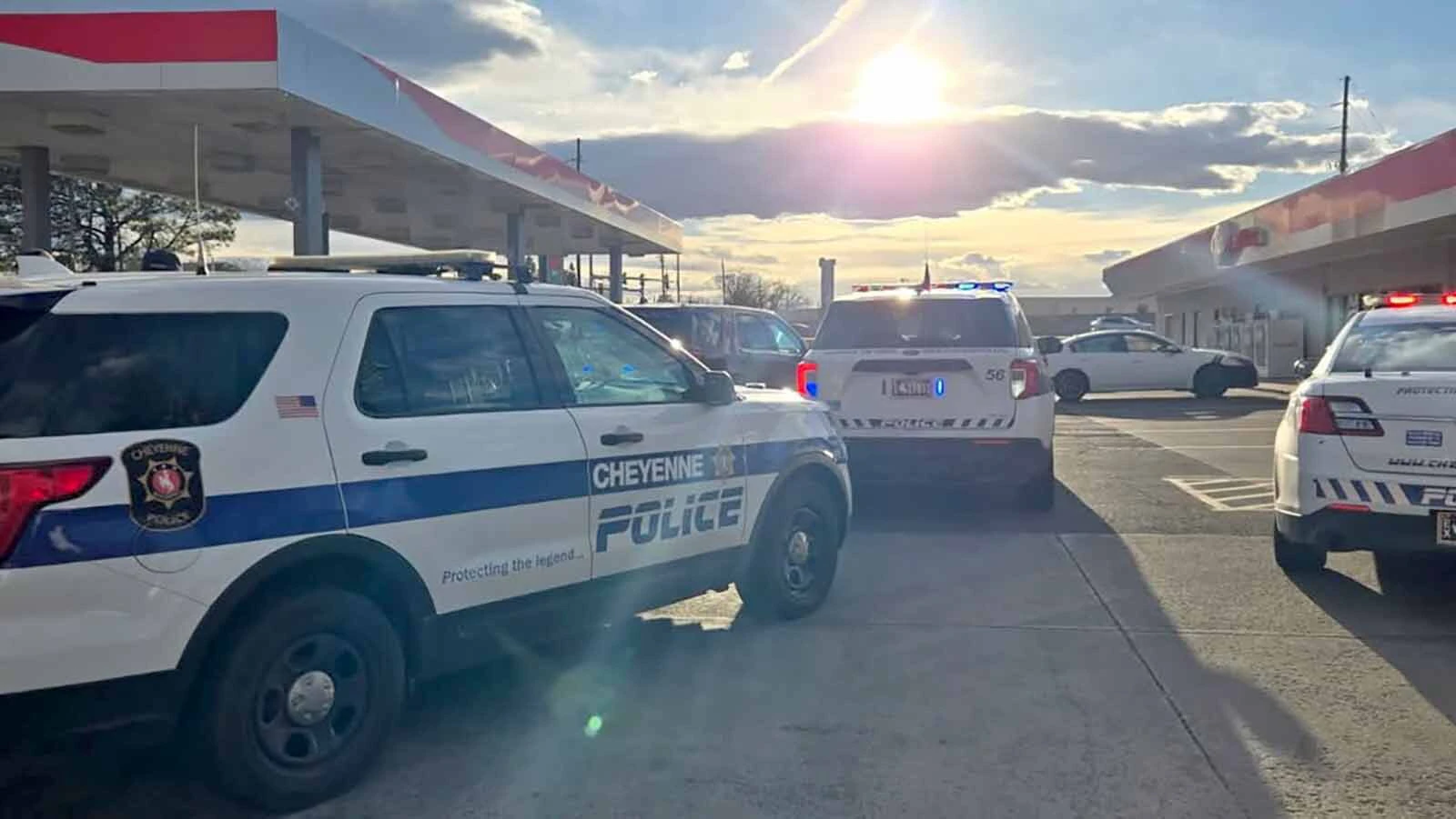 A host of Cheyenne Police Department officers responded to a traffic stop related to a shots-fired report Tuesday, April 7, 2026.