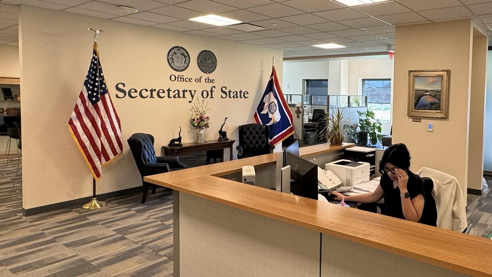 Wyoming Secretary of State's Office in Cheyenne.