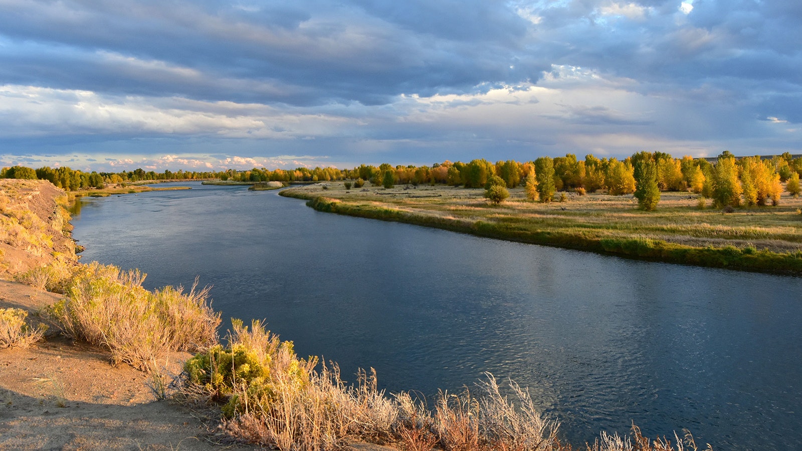 The Green River on the Seedskadee National Wildlife Refuge in southwestern Wyoming.