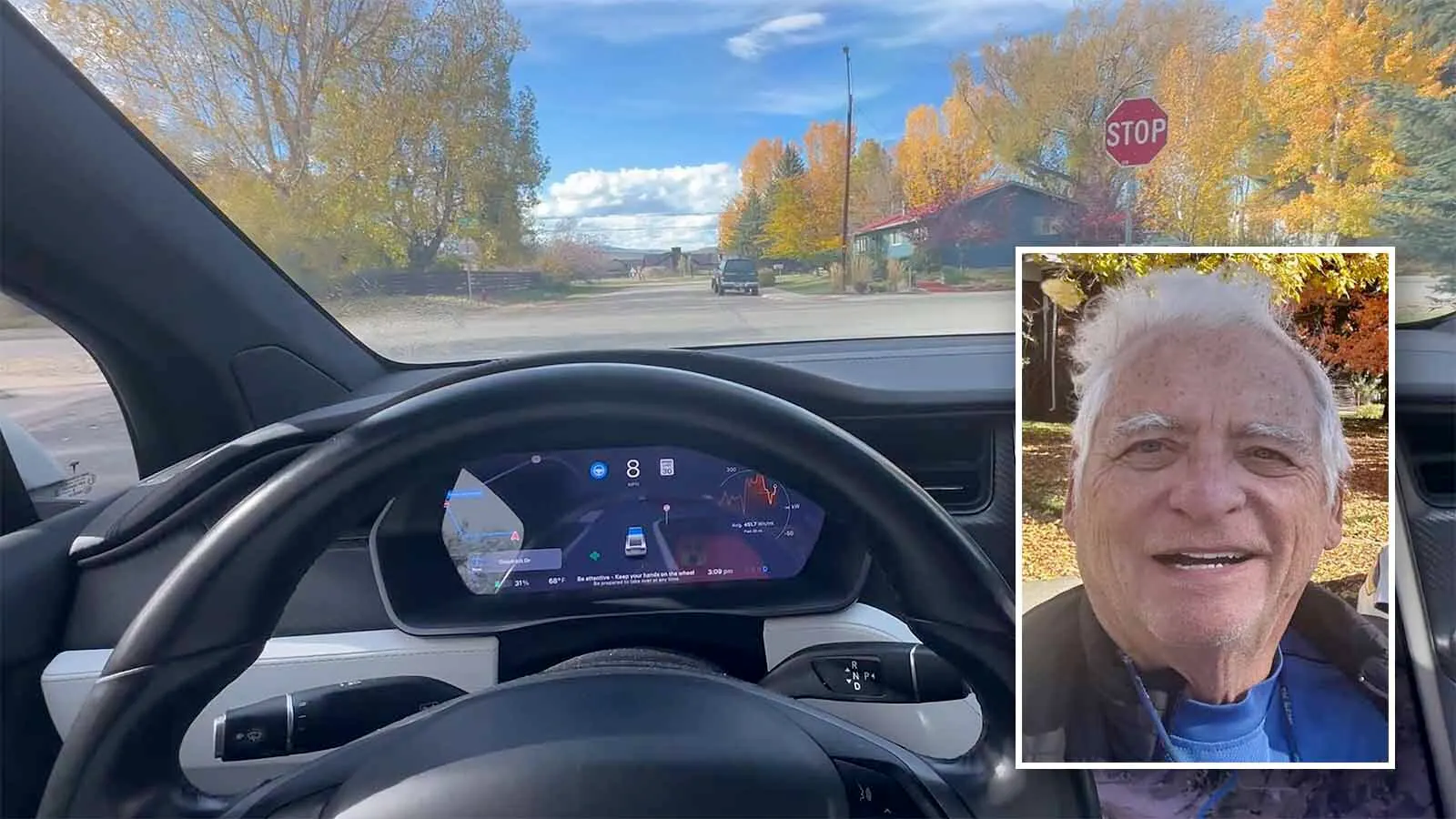 Cowboy State Daily's own Bill Sniffin loves his self-driving Tesla, but the 80-year-old admits he was reluctant to let it drive his recent 3,000-mile road trip.
