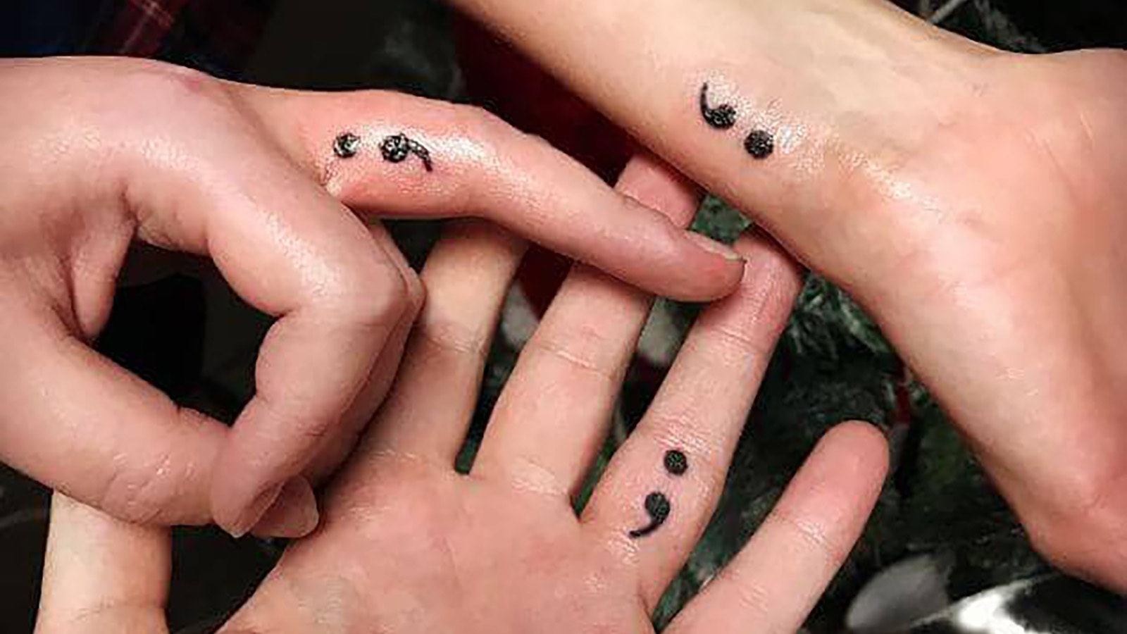 The semicolon signifies a change of direction in a sentence, but not its ending. That's a powerful metaphor for suicide.