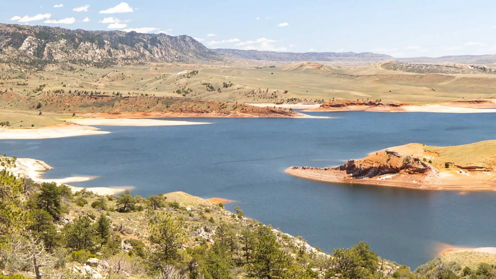 Seminoe Reservoir in Seminoe State Park in Carbon County, Wyoming.