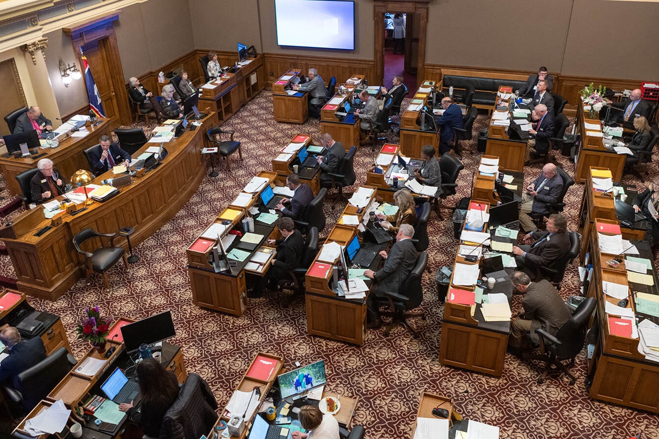 The 2024 Wyoming Senate in session.