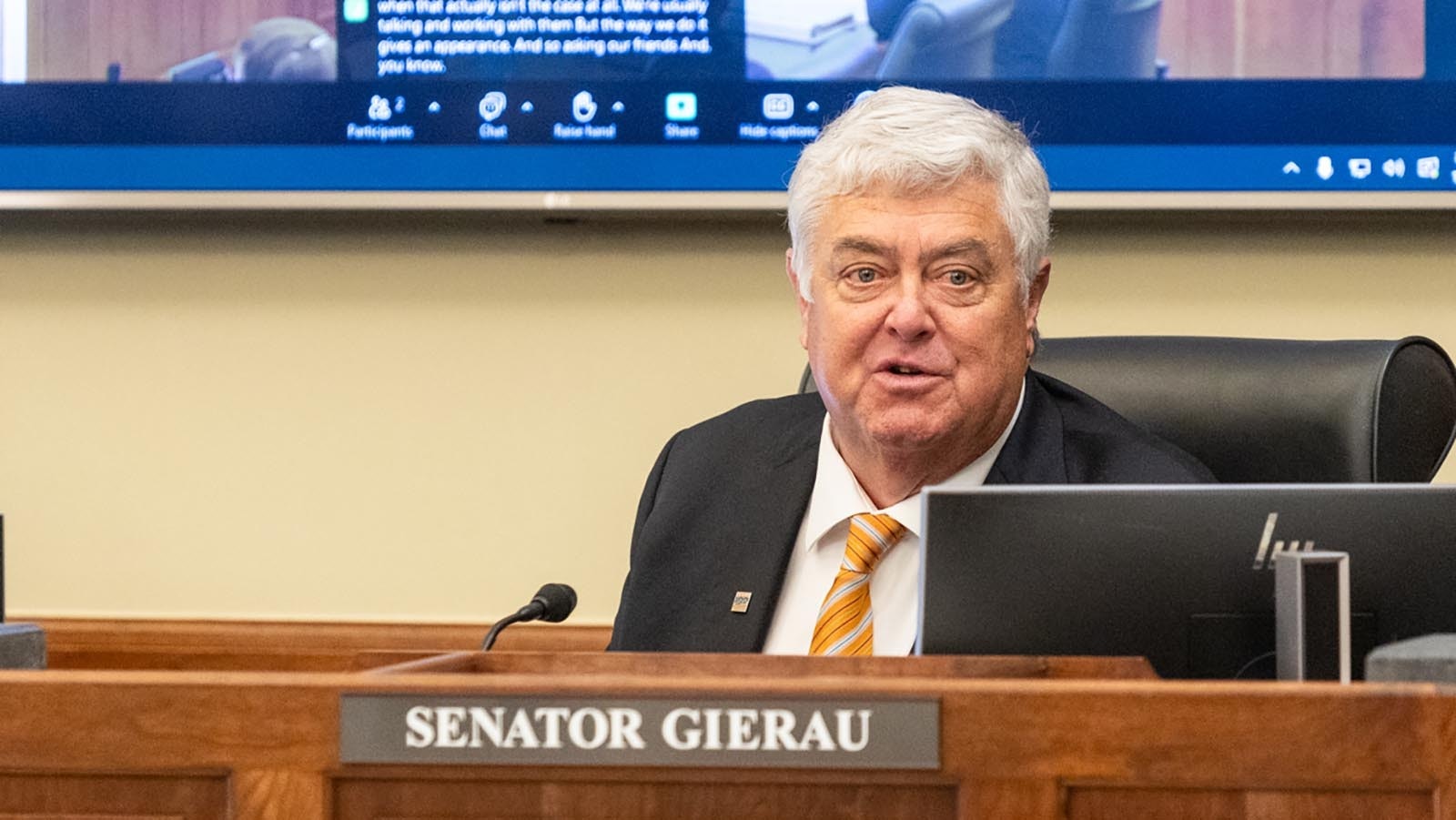 State Sen. Mike Gierau during a Senate Appropriations Committee meeting Thursday, Jan. 16, 2025.