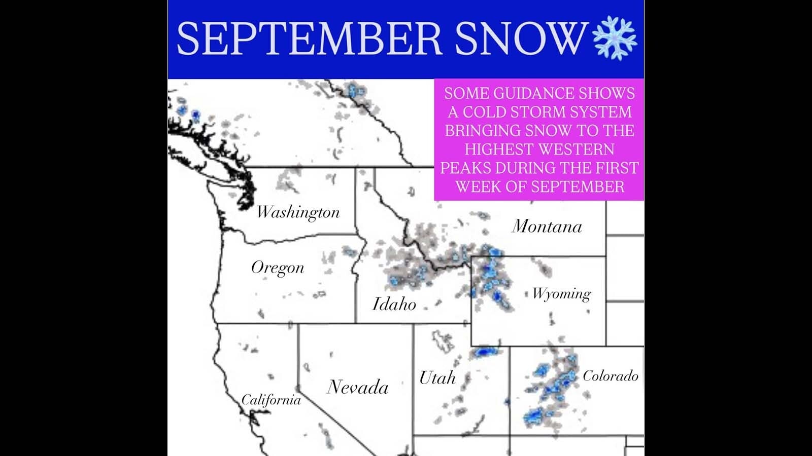 A long-range computer forecast calling for snow in the first week of September, and possibly on Labor Day, can be misleading, meteorologist Don Day says. Those computer predictions “drive me nuts and gets people all ramped up,” he says. “I hate it.”