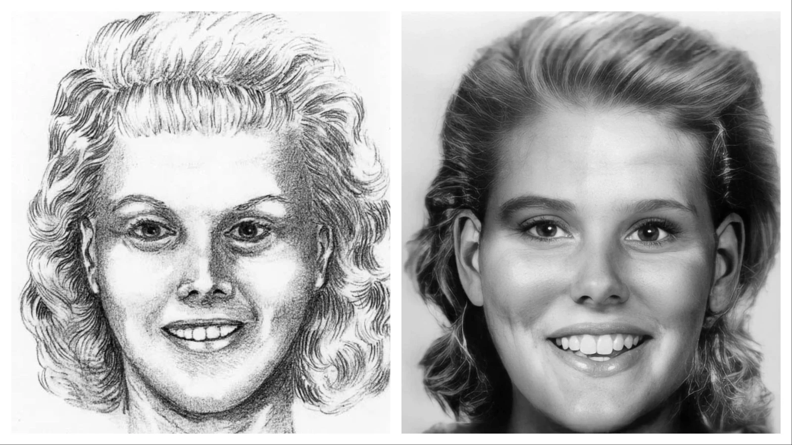 Renderings of what the "Shafter Jane Doe" may have looked like. When her body was discovered in 1993, her face had been beaten beyond recognition.