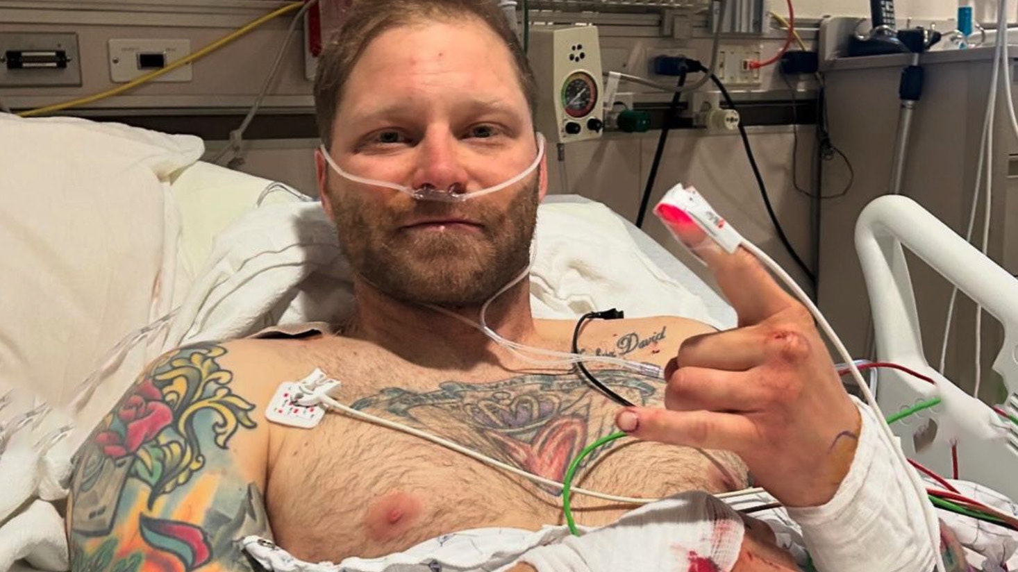 Shayne Patrick Burke, a 35-year-old military veteran from Massachusetts, says he's lucky to survive an attack by an angry momma grizzly in Wyoming's Grand Teton National Park. In an Instagram post detailing the attack, he says it was the most violent experience of his life and he has no ill feelings toward the bear.