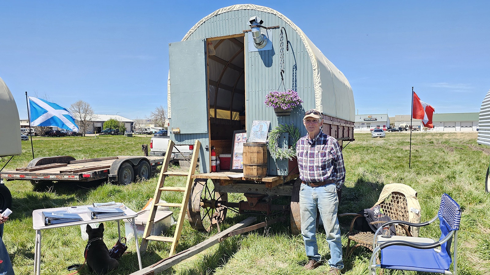Sheep wagons are a Wyoming invention, and people were showing theirs off at Saturday's festival in Gillette