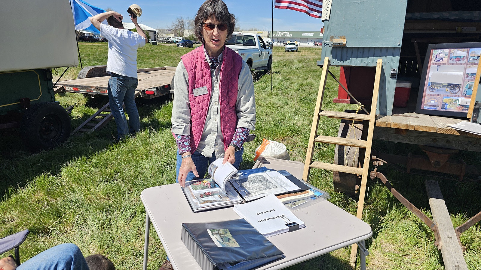 Lora O'Rourke and her husband, the late Jim O'Rourke, spent a lifetime restoring sheep wagons, many of them from Wyoming. She was among those at Gillette's third annual Sheepherder's Festival, to help celebrate sheep wagons and sheepherding history.
