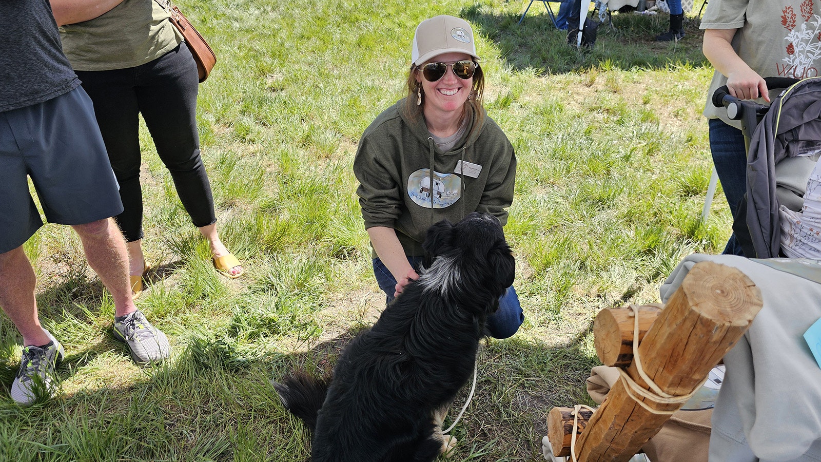 Marie McClaren, of Kemmerer, was among vendors at Gillette's third annual Sheepherding Festival.