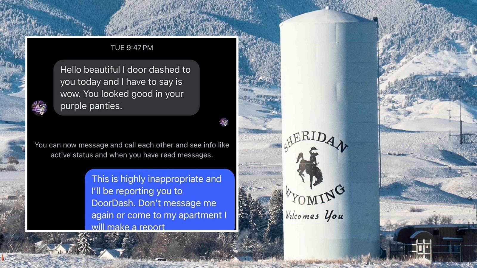 Sheridan Door Dash driver 1 2 13 26