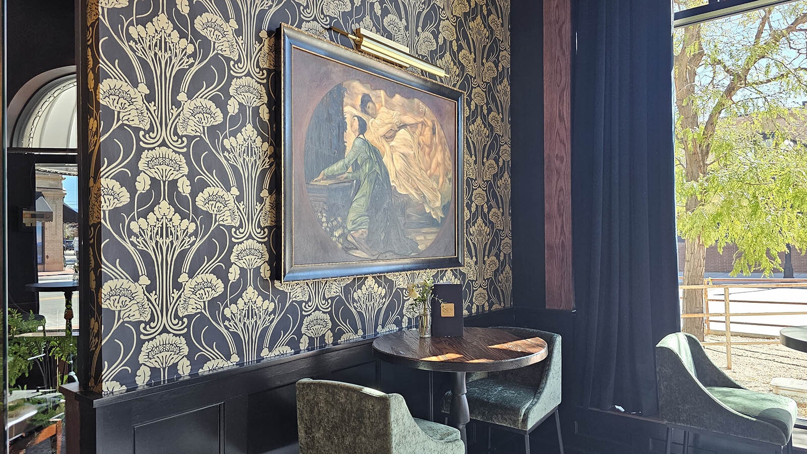 The owners have commissioned professional replicas of some famous artwork to hang on the walls of Le Reve.