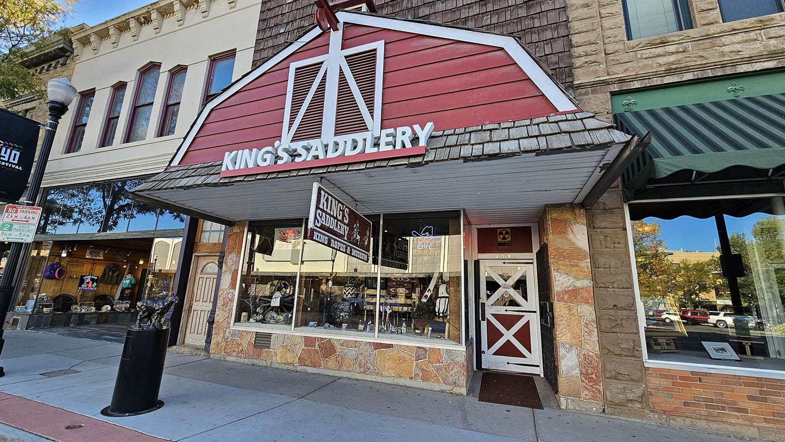 King's Saddlery is a Main Street staple in Sheridan, with a fun museum and a western art gallery, in addition to leather repair and other goods any cowboy might need.