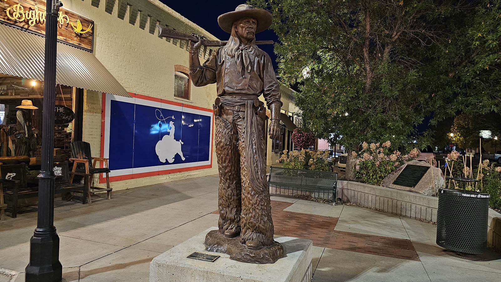 Buffalo Bill Cody on Sheridan Main Street.